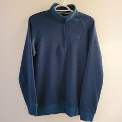 Under Armour Storm Cold Gear 1/4 Zip Pullover Men’s Size Medium Teal Blue Green