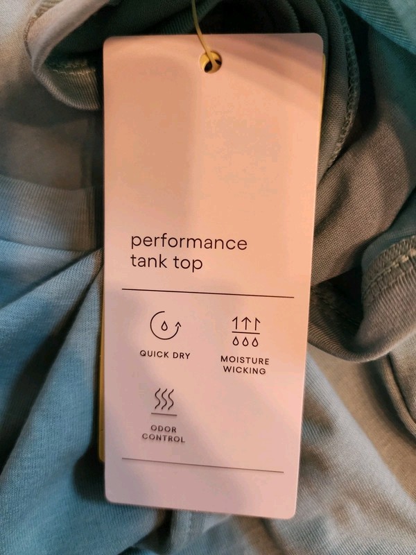 All in Motion Sleeveless Performance Tank Top In Green Size M New With Tags gallery