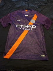 Manchester City 2018/2019 England Third Soccer Jersey Size M