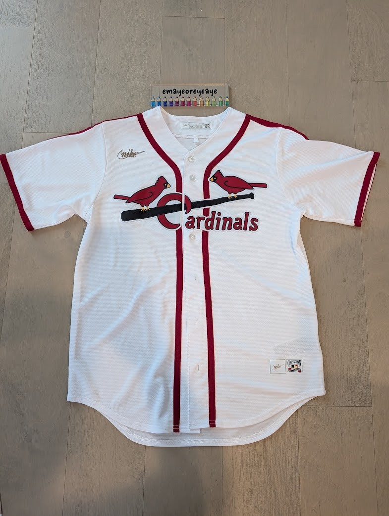 Nike Men's Cooperstown St Louis STL Cardinals Retro Stitched Jersey XL gallery