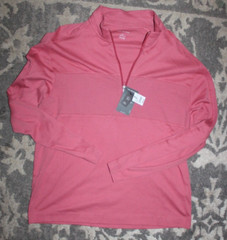 Van Heusen Regular Fit 1/4 Zip Pullover Men’s Sz Large Long Sleeve Shirt NWT $30
