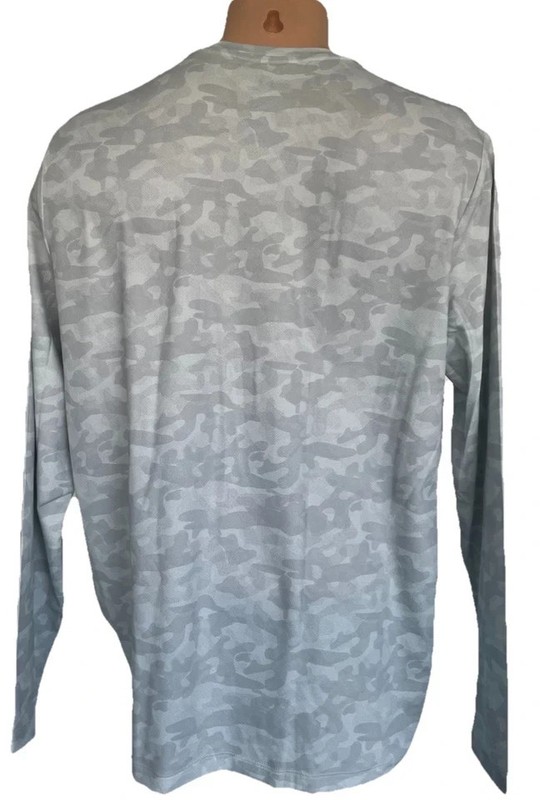 Mission UPF 50 Cooling Performance Shirt Long Sleeve Unisex Camo Gray-S/M gallery