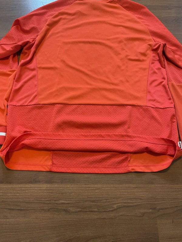 Nike Sportswear NSW Blocked Logo Orange Long Sleeve Shirt Size Large gallery