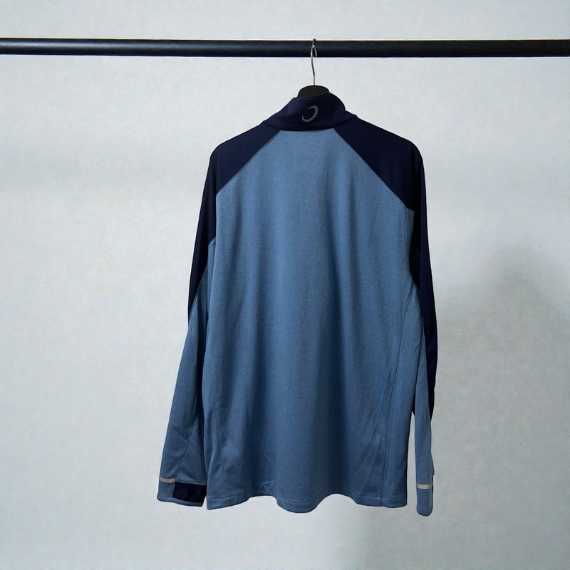 Zero Restriction 1/4 Zip Pullover Men's Size: XL Blue Golf Sweater Preppy gallery