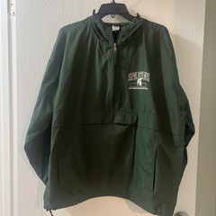 Michigan State Gear For Sports 3/4 Zip Size XL Pull Over Pockets Front Zip