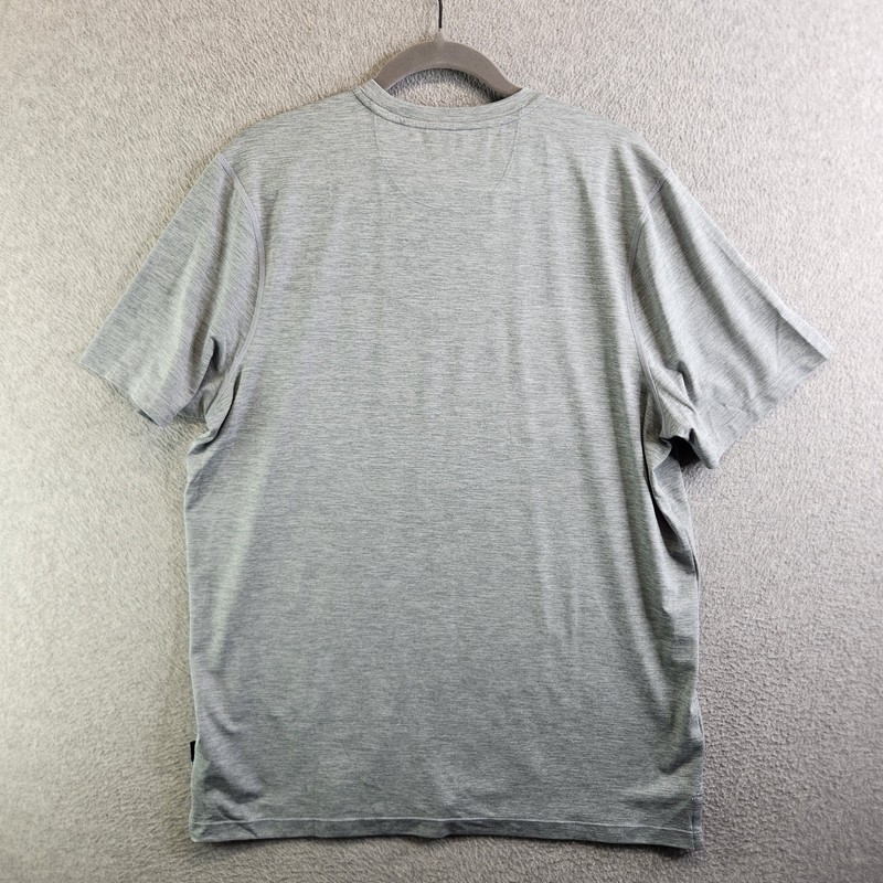 Saxx Shirt Mens M Gray Droptemp Cooling UPF 50 Performance Travel Crewneck Tee gallery