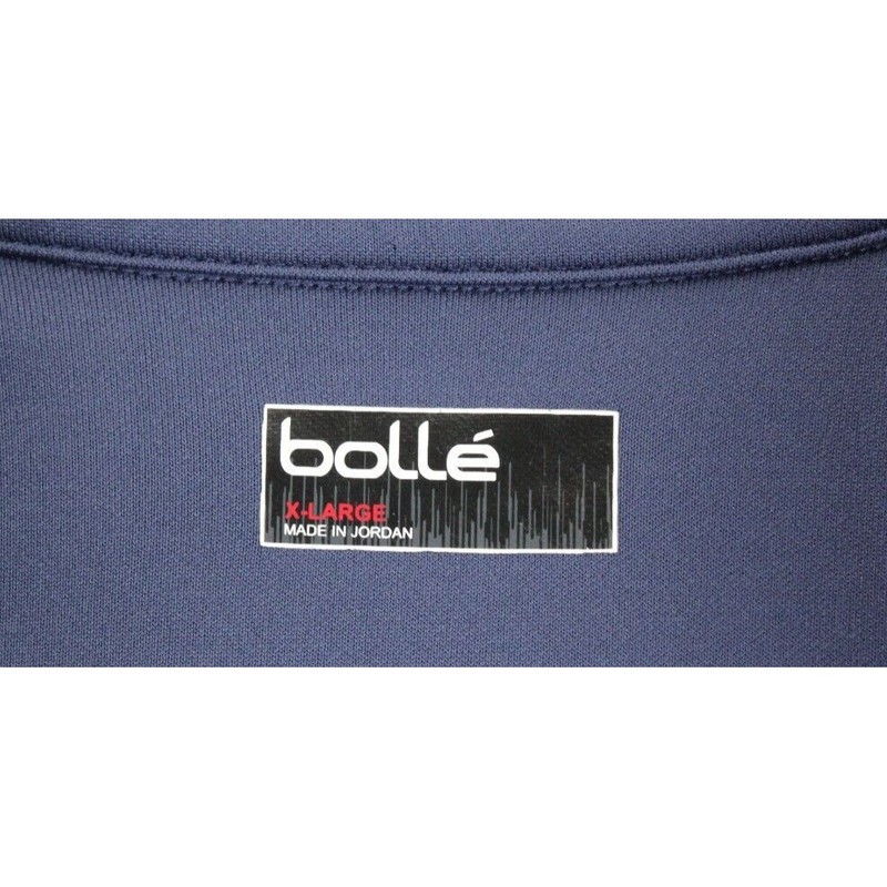 Bolle Mens Pullover Sweatshirt Navy Blue Quarter Zip Long Sleeve XL gallery