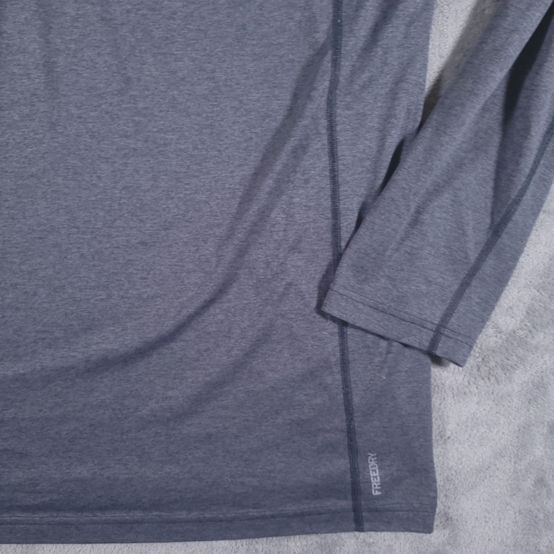 Eddie Bauer Shirt Men TXL Gray 1/4 Zip FreeDry Pullover Performance Activewear gallery