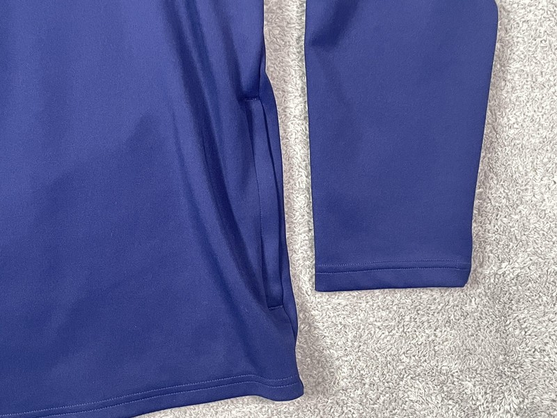 Adidas Pullover Mens XL Blue 1/4 Zip Long Sleeve Athletic Training Top JY6597 gallery