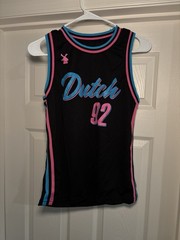 Dutch Bros Coffee Jersey Unisex Medium Black Pink Blue 92