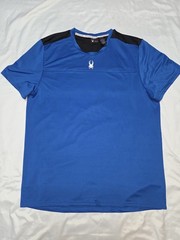 Spyder Active Men’s Short-Sleeve T-Shirt Size XXL Blue and Black