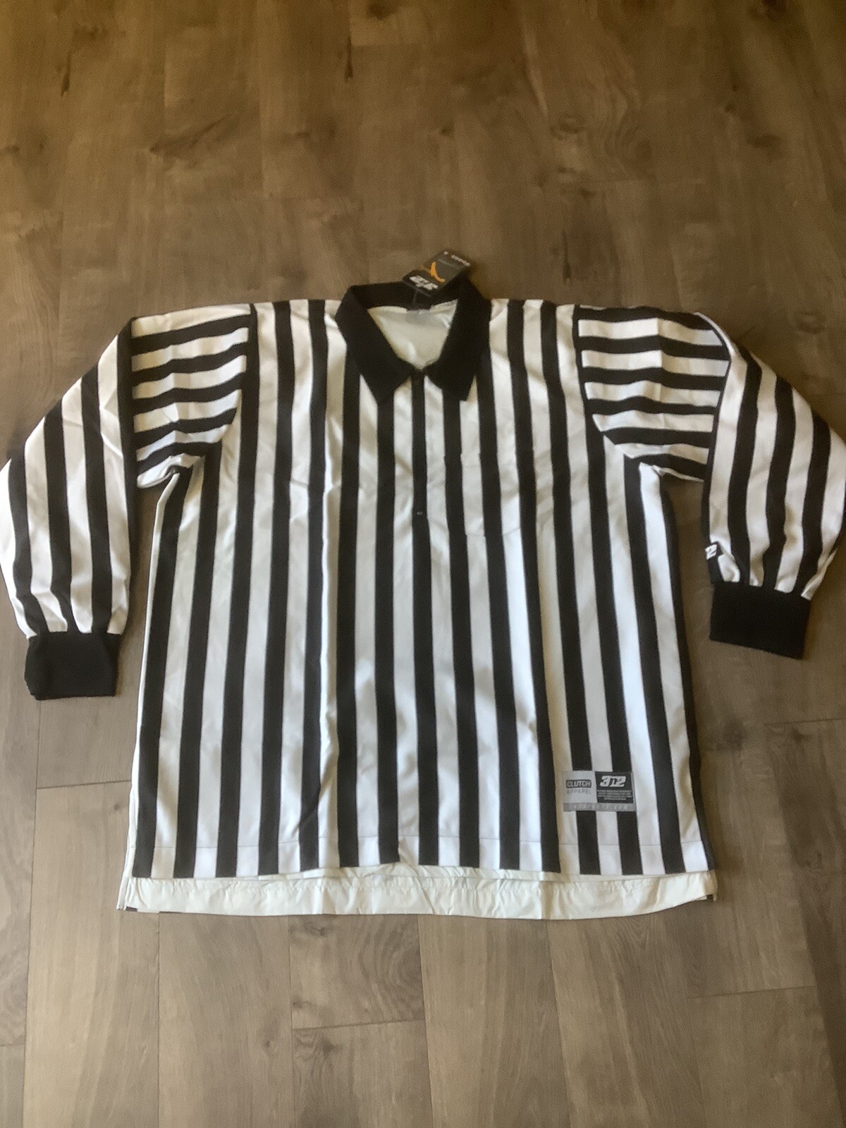 3N2 7220-01 Mens Water Resistant Referee Officials Shirt Black White Size 3XL gallery