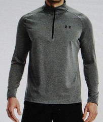 Under Armour Men’s Team Tech 1/4 Zipper Long Sleeve Pullover Grey 2XL XXL NWT