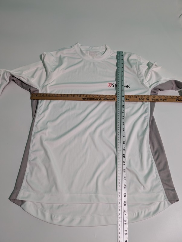 Stormr UV 50+ Shield Long Sleeve T Shirt Fishing Shirt White Sz M gallery