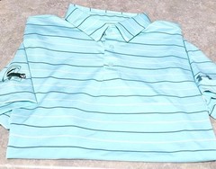 Under Armour-Mens Green Stripe Sleeve Athletic Polo Shirt-(XL) New!