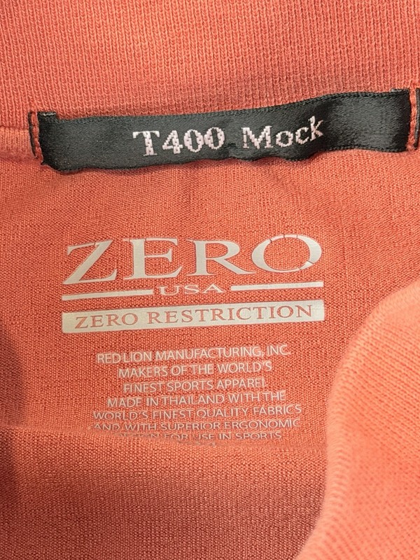 Zero Restriction Z400 Mock Neck Pullover Men's XL Orange Long Sleeve Golf gallery