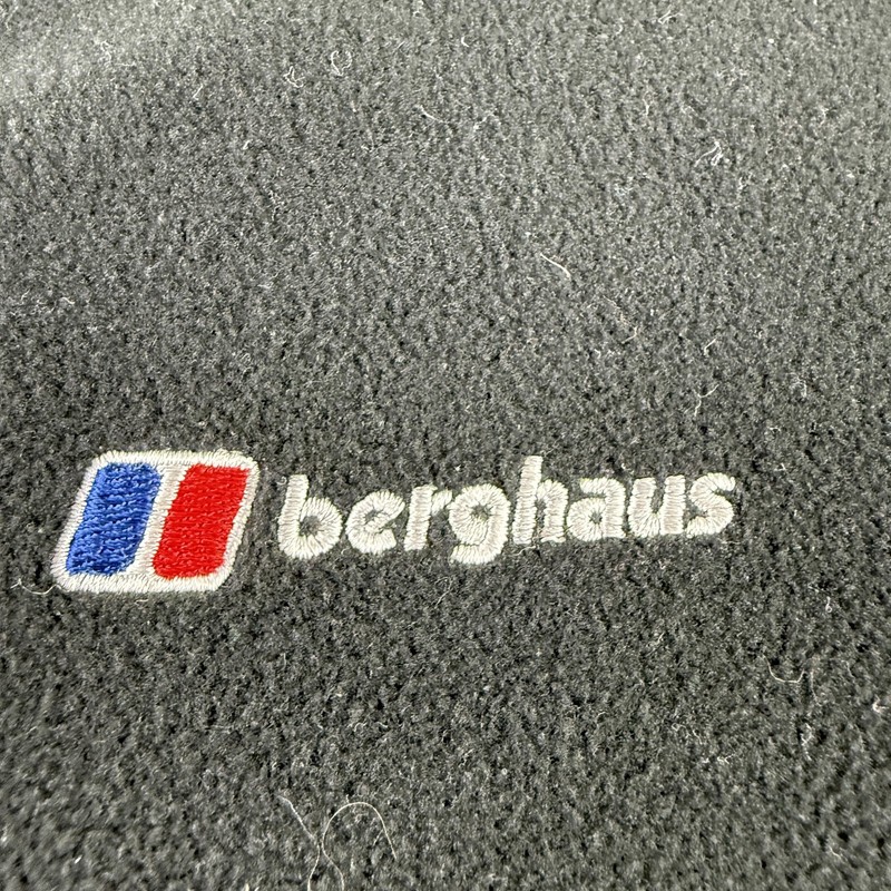 Berghaus Fleece Top Mens 2XL Black Grey 1/4 Zip Long Sleeve Hiking Walking gallery