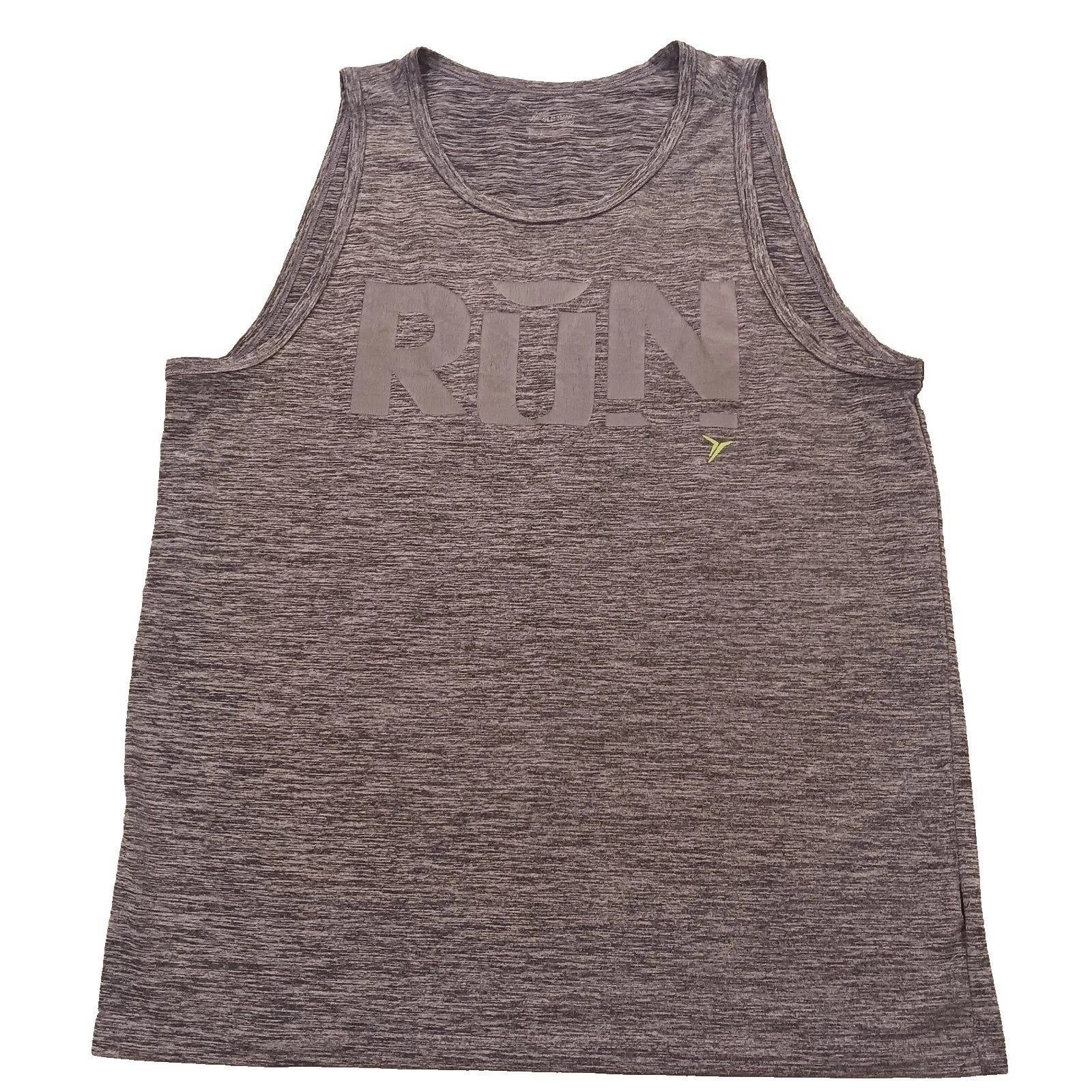Old Navy Active Mens M Go-Dry RUN Graphic Tank Top Gray Heather Space Dye Large gallery