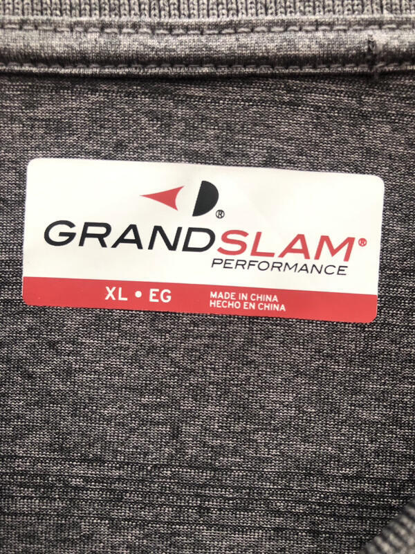 GRAND SLAM NWT Caviar Heather Polyester Polo XL gallery