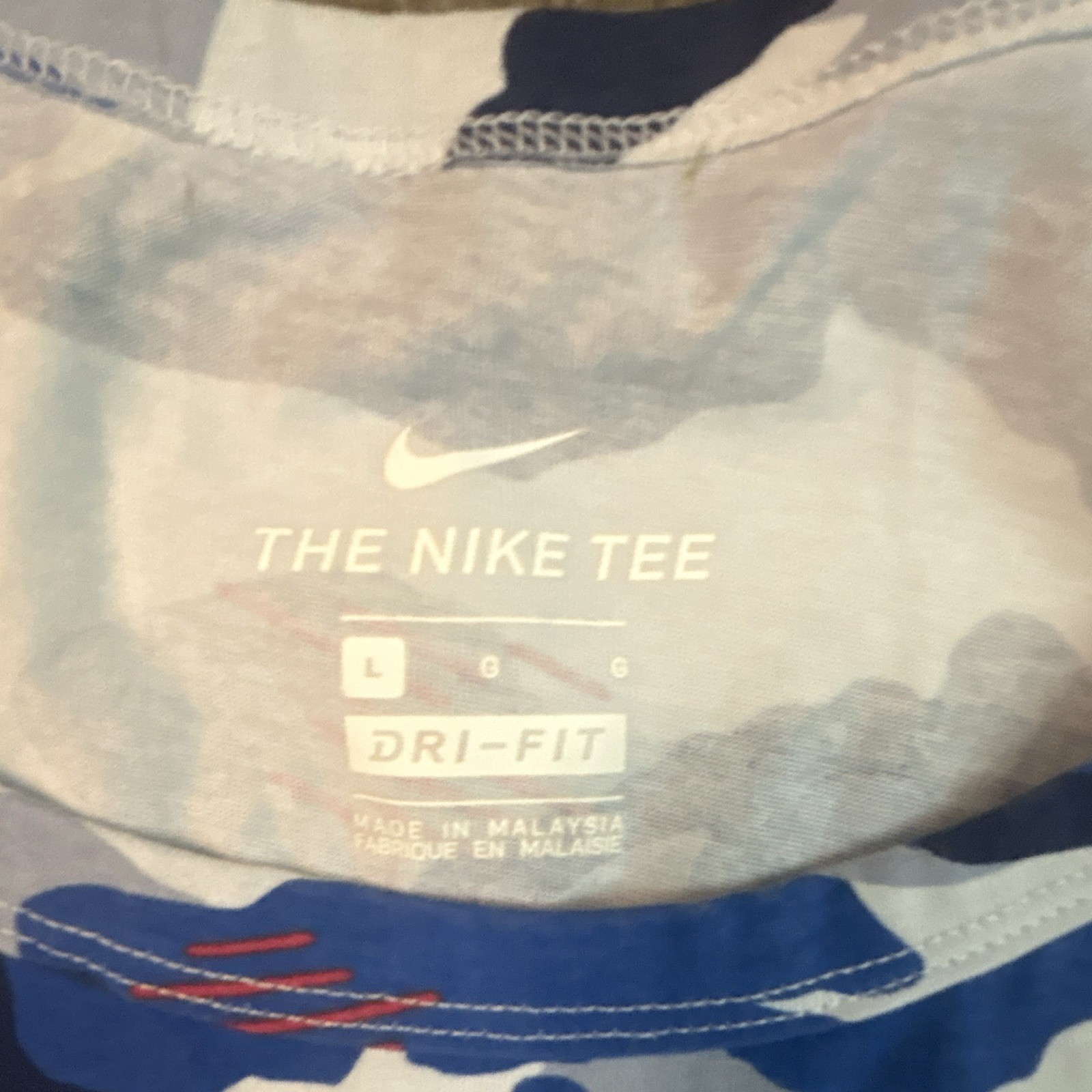 Nike Dri-FIT Men’s Camo Sleeveless Tank Crew Neck Pullover Polyester Size L gallery