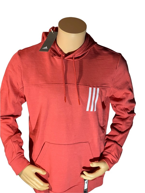 NWT MENS ADIDAS GT6210 POST GAME LITE LOOSE FIT CREW RED HOODIE SIZE Small $55 gallery