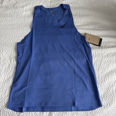 Nike Dri-Fit ADV Running Singlet Tank FN4231–411 Blue Mens Size S NWT $90