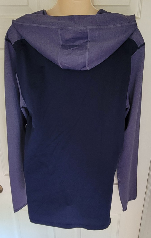 BASS OUTDOOR Blue Hooded Lightweight Poly Men's Shirt Small NWT gallery