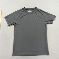 SQUIDHAUS Shirt Mens Large Gray Short Sleeve Lightweight Running Tee Top