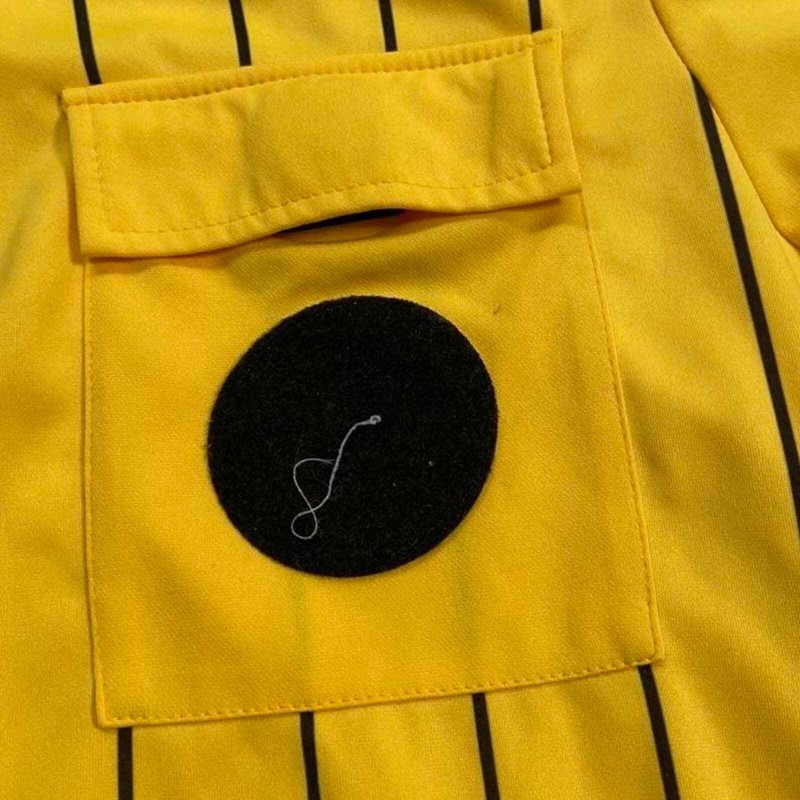 Vintage yellow and black soccer jersey gallery