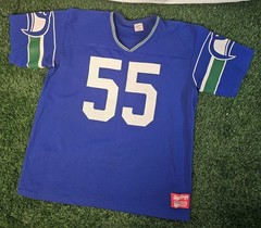 Vintage 80s Seattle Seahawks BRIAN BOSWORTH #55 Jersey Size XL MADE IN USA