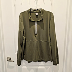 Balance Collection Men’s Green Athleisure 1/4 Zip Pullover Long Sleeve Size XL
