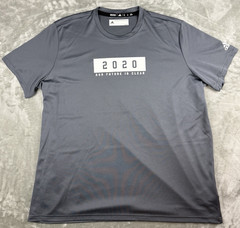 Adidas 2020 Our Future Is Clear Gray Performance T Shirt Mens 2XL