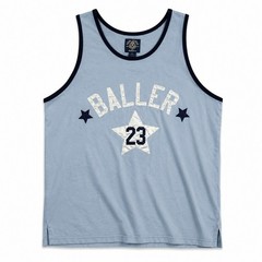 Steve & Barrys Baller 23 Tank Top Jersey Mens Size L Light Blue Y2K Vintage