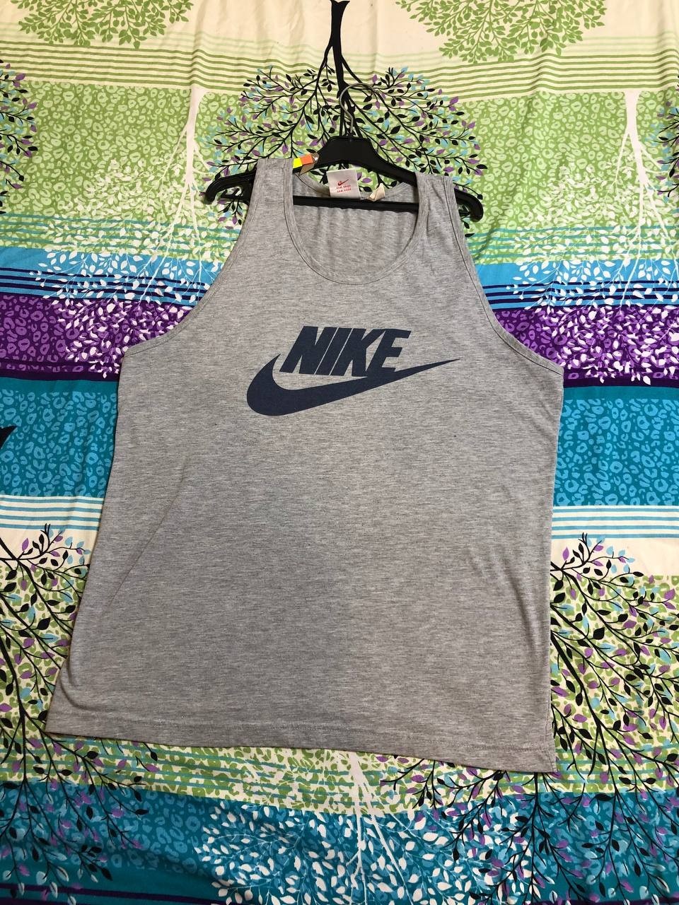 Vintage 90s Nike Tank Top S Gray Tag Basketball Gym Track OG Shirt gallery