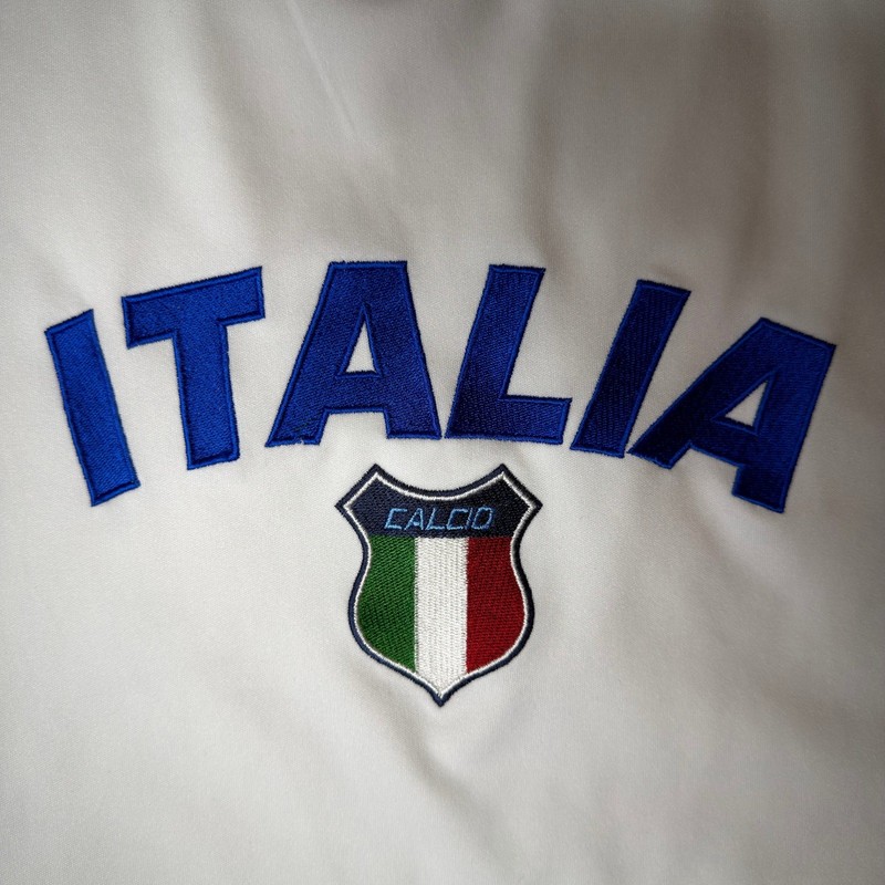 Starter Italia Calcio Soccer Jersey Mens Medium Blue White Embroidered RN 104648 gallery