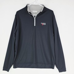 Peter Millar 1/4 Zip Pullover Mens L Black Perth Performance Children’s Village