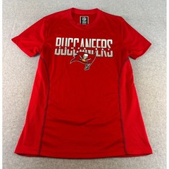 NFL Team Apparel Tampa Bay Buccaneers Red Crew Neck Shirt M Athletic Tee