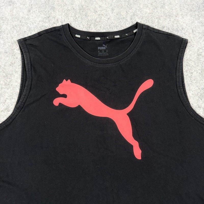 Puma Activewear Pullover Outdoor Sleeveless Tank Top Fits Men's Size XXL Black gallery