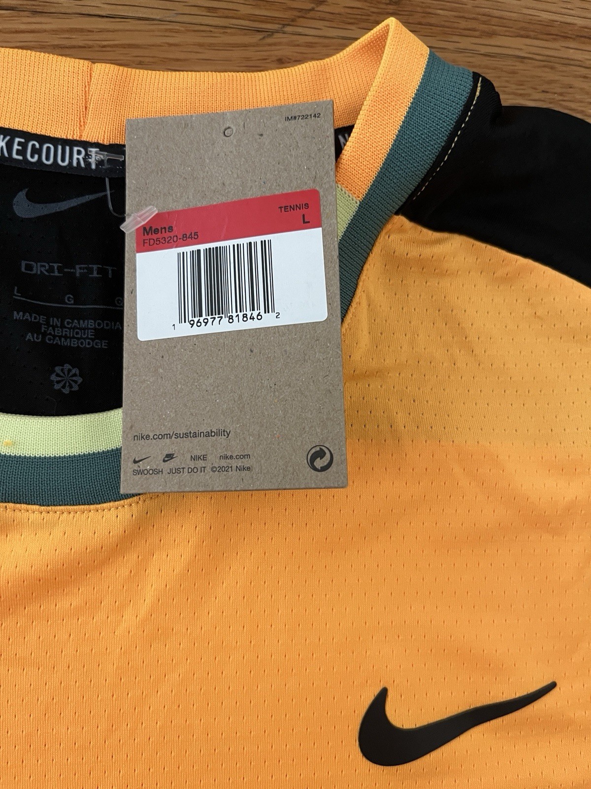 Nike Court Advantage Dri Fit Large ‘Laser Orange’ Carlos Alcaraz FD5319-845 gallery