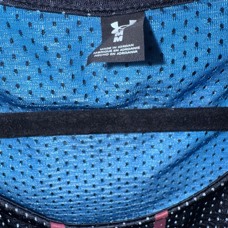 Under Armour Men's Size Medium Black/Blue UA Zone Reversible Basketball Jersey gallery