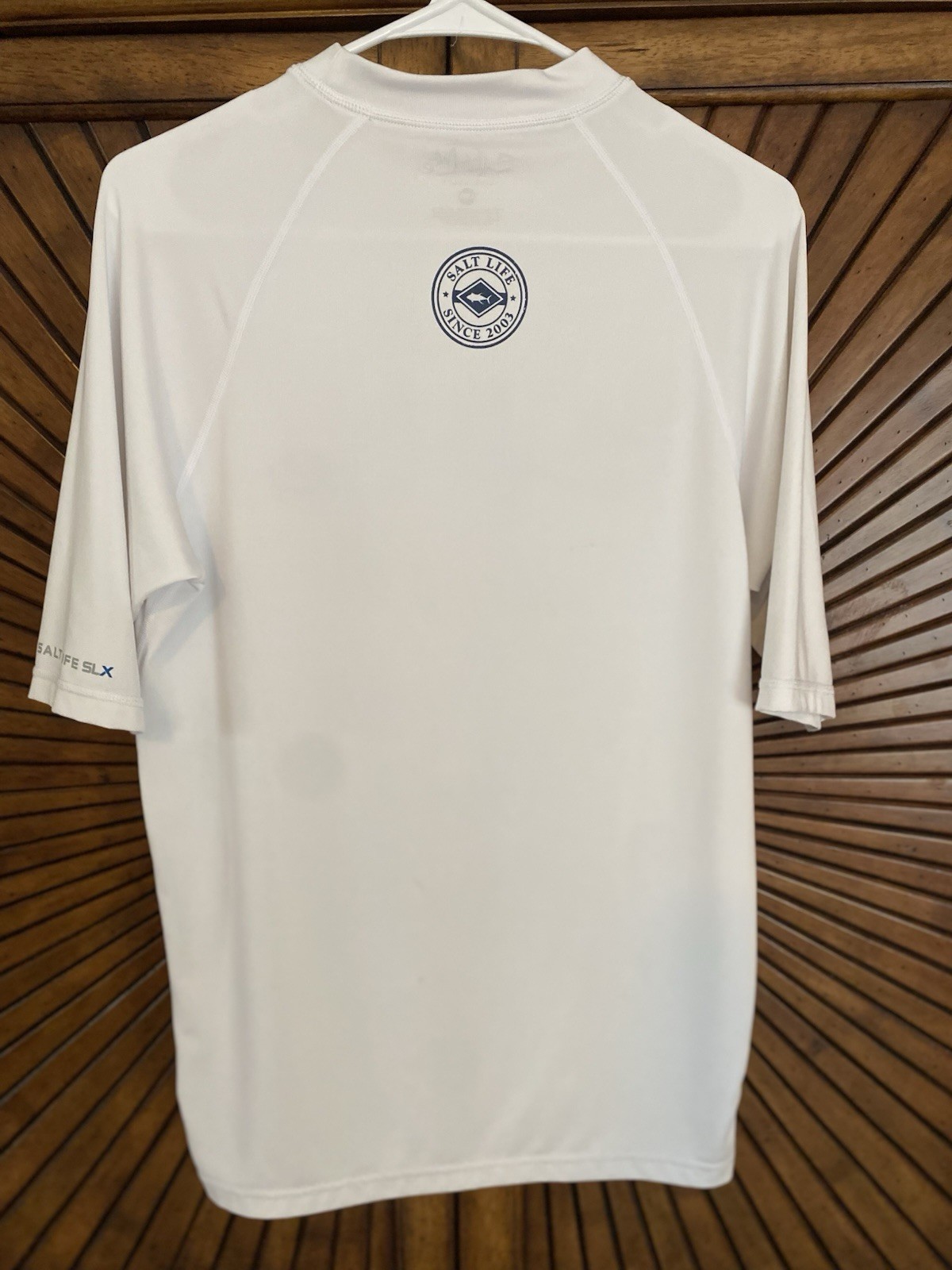 Salt Life SLX Men's Moisture Wicking Poly/Spandex Crew Neck Tee White Size L gallery