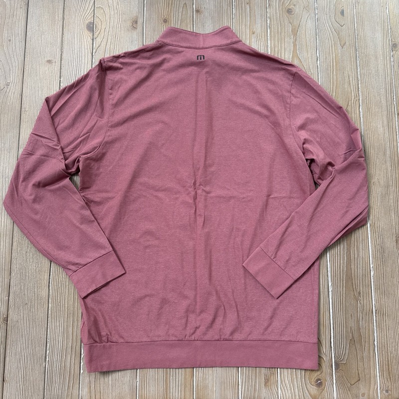 TravisMathew Pullover Mens XL Mauve 1/4 Zip Golf Performance Stretch Athletic gallery