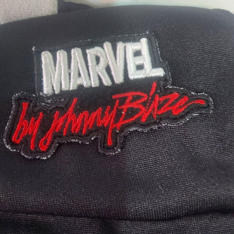 Johnny Blaze Marvel Spiderman Throwback Series Basketball Jersey 2XL Black Red gallery