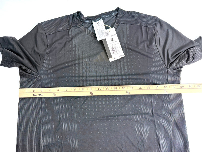 Adidas Airchill Training Tee Black Grey Six Men`s Size Medium JI8196 gallery