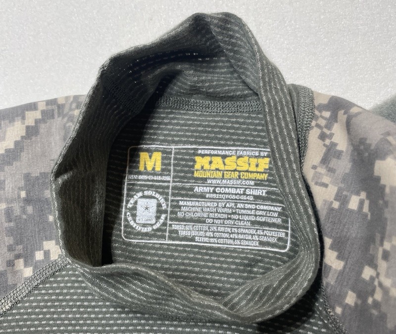 Massif Army Combat Shirt Mens Medium Digi Camo 8415-01-548-7206 gallery