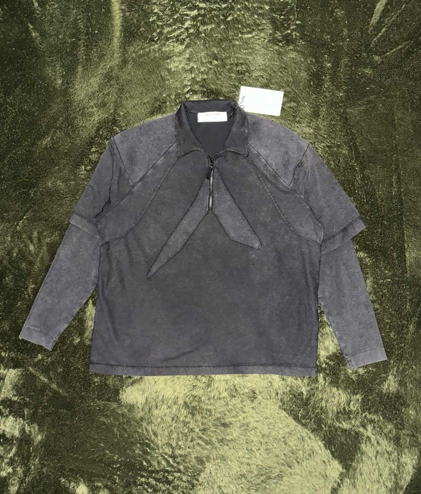 [XL] 1017 ALYX 9SM Double Sleeve Long Sleeve Washed Half Zip Made in Italy gallery