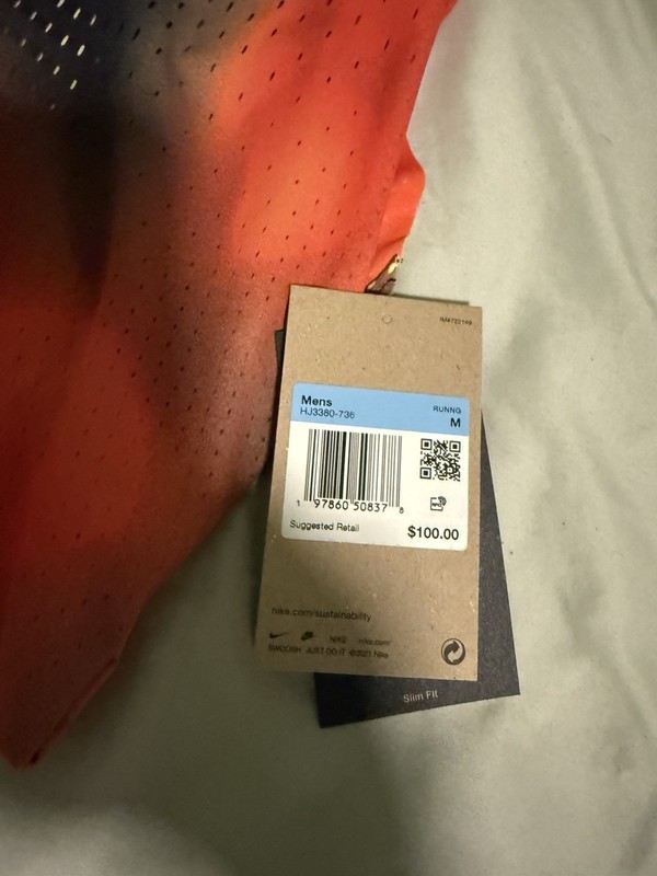 NIKE Dri-Fit AeroSwift ADV Elite Entry Running Tank HJ3380-736 Men's Size MEDIUM gallery