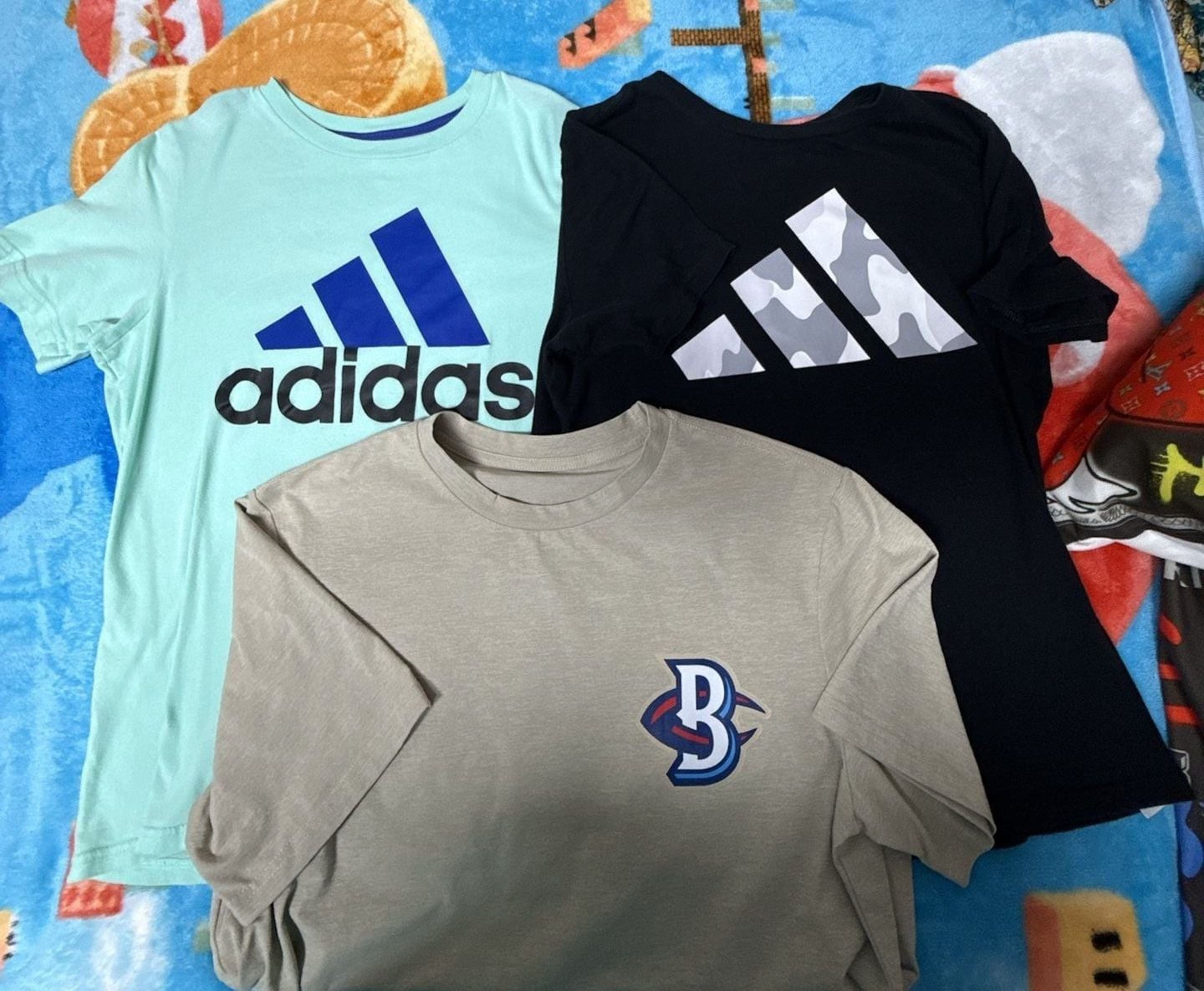 Adidas Boys Graphic T-Shirt Bundle - Camo, Logo, and Sports Graphics (3-Pack) gallery