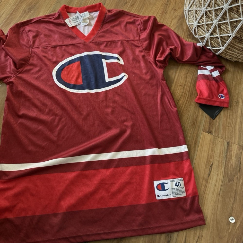 Champion Long Sleeve Hockey Jersey Mens Classic /M (40) Back to Campus gallery