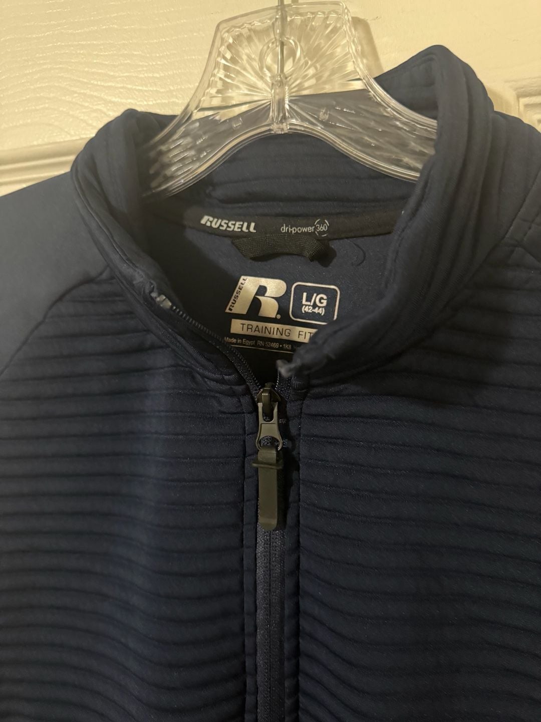 Russell Dri-Power 360 Training Fit Quarter Zip Pullover Navy Size L/G gallery